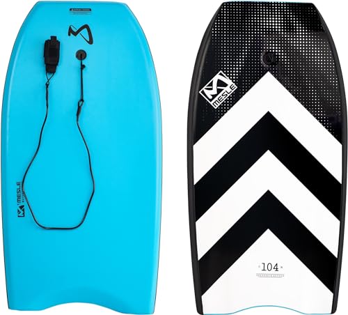 Mesle Bodyboard Speed Skin, für Kinder & Erwachsene bis 100 kg, großes Schwimmbrett zum Surfen & Wellenreiten am Strand, für Anfänger & Fortgeschrittene von Mesle
