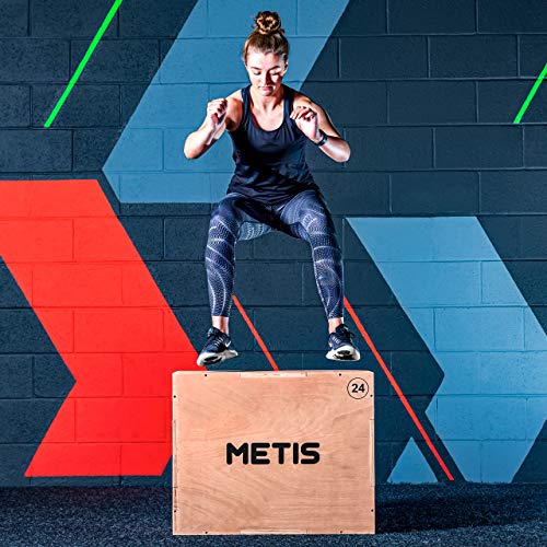 METIS 3-in-1 Plyo Jump Box - Krafttraining | Indoor Box aus Holz | 51cm, 61cm, 76cm von METIS