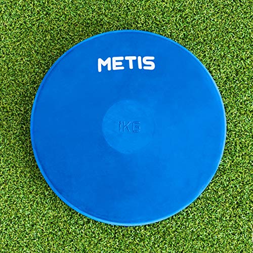 METIS Indoor/Outdoor Leichtathletik Diskus [5 Gewichte erhältlich] | Sport Gummi Diskus für Training | Gewicht Scheiben aus Gummi (1 kg, 1x Diskus) von METIS
