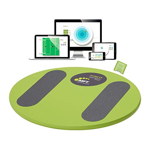 MFT Fit Disc 2.0 – Digitales Balance Board mit Bewegungssensor, per Bluetooth mit dem Smartphone/Tablet verbinden inkl.App aus Holz, Gleichgewichtstraining, Spiel und Spaß von MFT Bodyteamwork