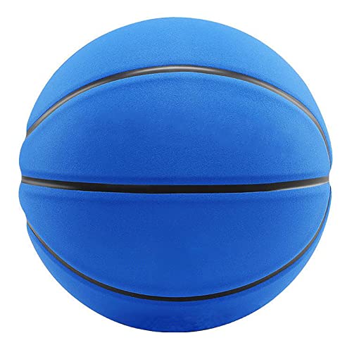 MINDCOLLISION Standard 5/6/7 Basketball, Nicht-Slip- Und Wear-Resistente Mikrofaser-Wildleder, Kein Logoball, Geeignet Als Unterschrift, Geschenk,Blue Black Edge,No. 7 von MINDCOLLISION
