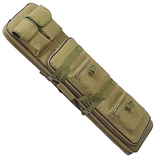 MJZYP Gewehrkoffer Tactical Gun Bag, Outdoor Camping Shotgun Bag, Shotgun Storage Oxford Stoff Airsoft Koffer, Weich Gepolsterte Taktische Karabinerwaffentasche Pistolen-Tragetasche Green,100CM von MJZYP