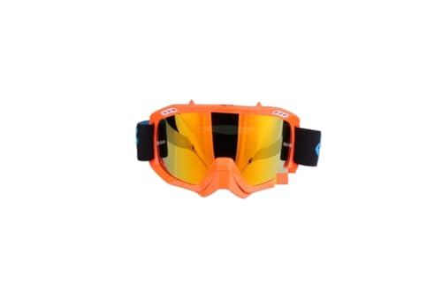 MOEENS Bike Motocross Goggles,Motorradbrillen Schutzbrillen Offroad-Motorrad-Rennbrillen Mountainbike-Reithelmbrillen Outdoor-Brillen Winddichte Schutzbrillen (Color : All orange) von MOEENS