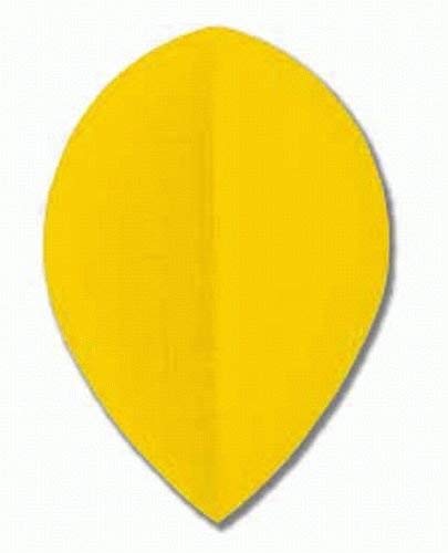 Nylon Flight PEAR, Farbe Gelb, 1 Satz = 3 Stück von MS-DARTSHOP