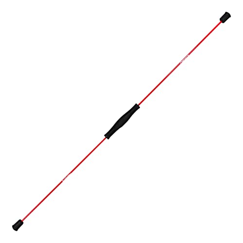 MSPORTS Schwingstab Premium 160 cm – Fitness Swingstick aus Fiberglas für Ganzkörpertraining in Rot oder Blau Swing Stick (Rot) von MSPORTS