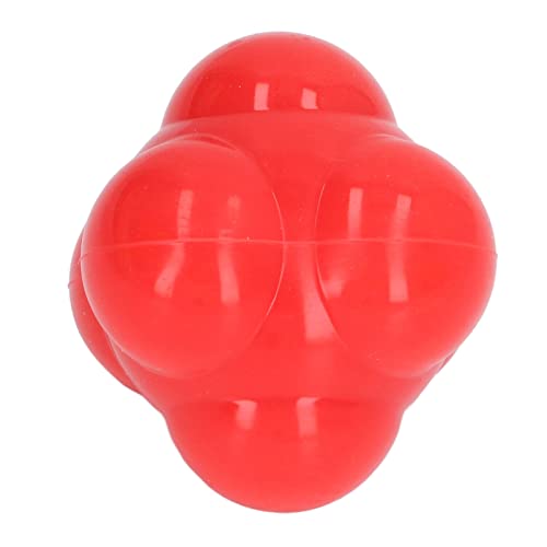 MXGZ Reaktionsball, Professioneller Reaktionstrainer aus Gummi Zur Stärkung der Beweglichkeit (Rot) von MXGZ