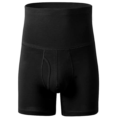 MYENA Herren Body Shaper Shorts 4XL-6XL, hochtaillierte Body Shaper Panty Bummach Control Shorts Elastische Oberschenkel schlanker Shapewear-Slip-Taille Abnehmen,A,3XL von MYENA