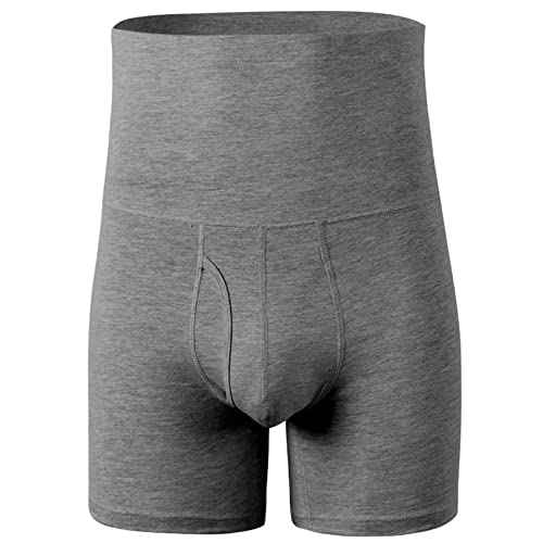 MYENA Herren Body Shaper Shorts 4XL-6XL, hochtaillierte Body Shaper Panty Bummach Control Shorts Elastische Oberschenkel schlanker Shapewear-Slip-Taille Abnehmen,C,6XL von MYENA