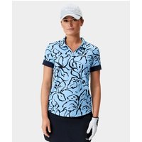 Macade Golf Taylor Floral Signature Shirt Halbarm Polo hellblau von Macade Golf