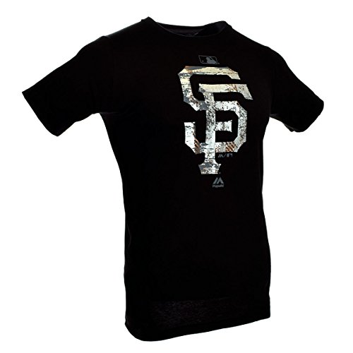 MLB T-Shirt San Francisco Giants Club House Authentic Collection Black Foil Fashion (XL) von Majestic