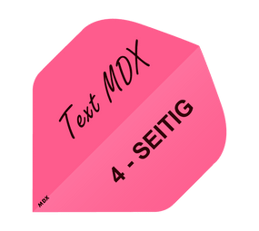 4-Seitig Bedruckte Flights - Wunschtext - MDX von McDart