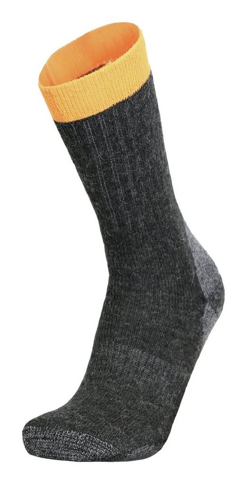 Meindl Socken Socke MT Work, anthrazit-orange, Größe 45-47 von Meindl