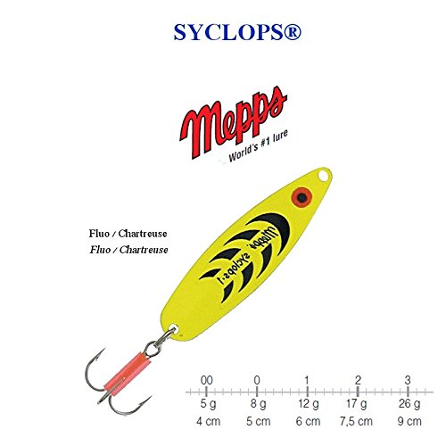 Mepps Syclops, große Auswahl an Gewichten und Farben, Chartreuse, 3 / 26 g / 9 cm von Mepps