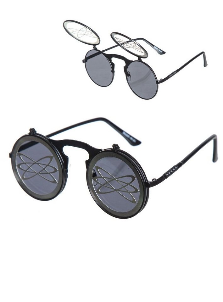 Metamorph Kostüm Atom Flip-up Sonnenbrille, Die Klappbrille für Physiker, Nerds und Spalter von Metamorph