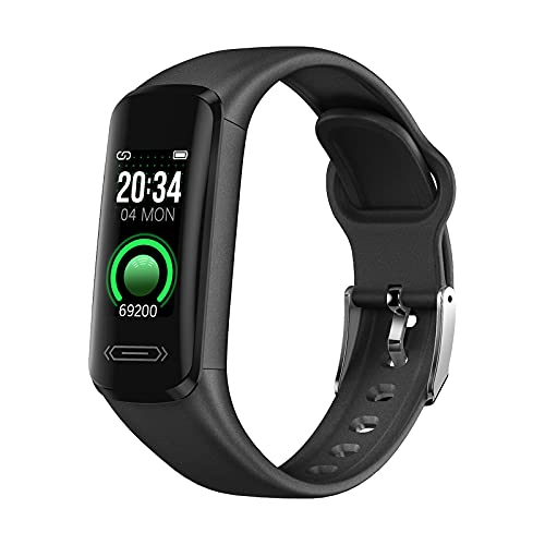 MicLee Fitness Armband Smartwatch mit Pulsmesser Fitness Tracker Farbbildschirm Fitness Uhr Wasserdicht IP68 Aktivitätstracker Schrittzähler Sportuhr Pulsuhren Damen Herren für iOS Android von MicLee