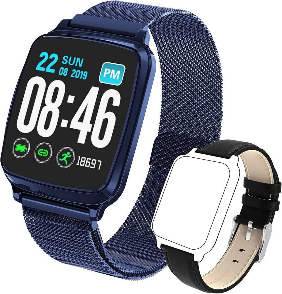MicLee Smartwatch (1,3 Zoll, Andriod iOS), Fitness Armband Fitness Tracker Wasserdicht IP67 Fitness Uhr Sportuhr von MicLee