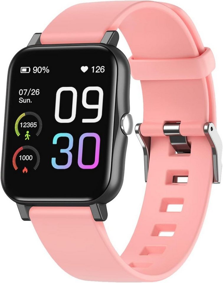 MicLee Smartwatch (1,69 Zoll, Android iOS), Fitness Tracker Schrittzähler Uhr Musiksteuerung Sportuhr Wasserdicht von MicLee