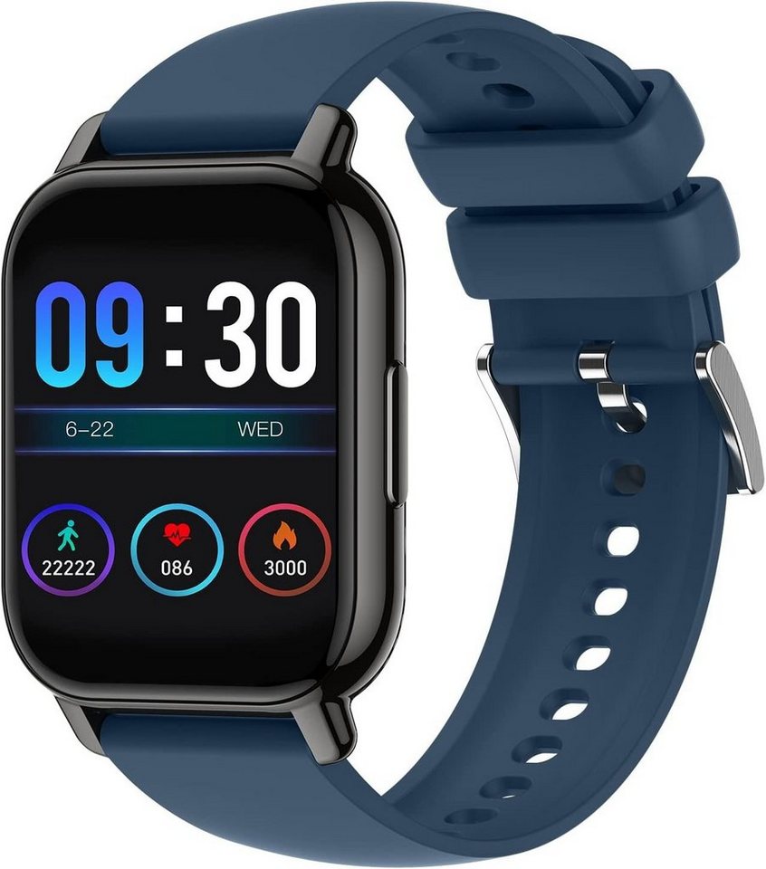 MicLee Smartwatch (1,85 Zoll, Android iOS), Armband Fitness Tracker Sportuhr Wasserdicht IP68 Bluetooth Anruf Uhr von MicLee