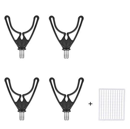 Milepetus Bank Sticks Butt Grip Rod Pad Karpfen Angelrute Rest U-Kopf mit M3/8 Gewinde für alle Rutenhalter Ständer von Milepetus