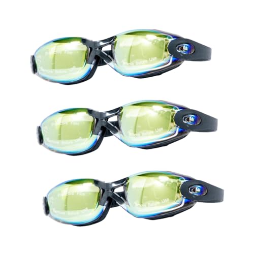 Milisten 3St Taucherbrille schwimmbrille swimming goggles schwimbrille Schutzbrille für Schwimmen schwimmbrilen Unisex-Brille Fahrradkettenspanner großer Rahmen Glasur Mann von Milisten