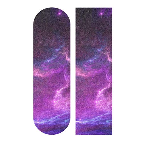 Mnsruu Purple Night Sky Skateboard-Griptape, für Roller, Deck, Sandpapier, 22,9 x 83,8 cm von Mnsruu