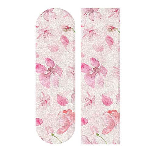 MNSRUU Sakura Flower Skateboard Griptape 1 Blatt Scooter Deck Sandpapier 22,9 x 83,8 cm von Mnsruu