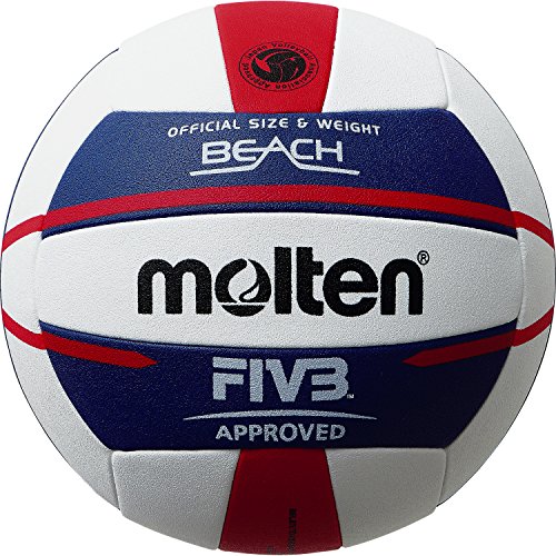 Molten Beach Volleyball Europe, Weiß/Blau/Rot,5 von Molten