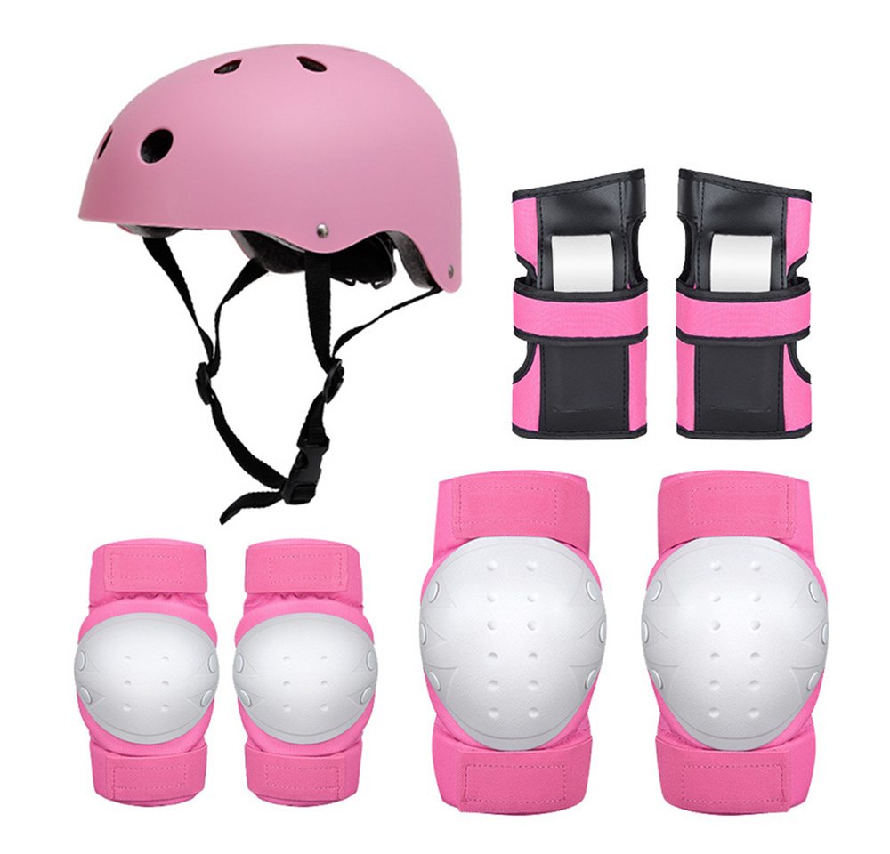 Mrichbez Fahrradhelm Kinderhelm Verstellbarer Fahrradhelm und Schutzausrüstung, mit Knie- & Ellenbogen- & Handgelenkschützer von Mrichbez