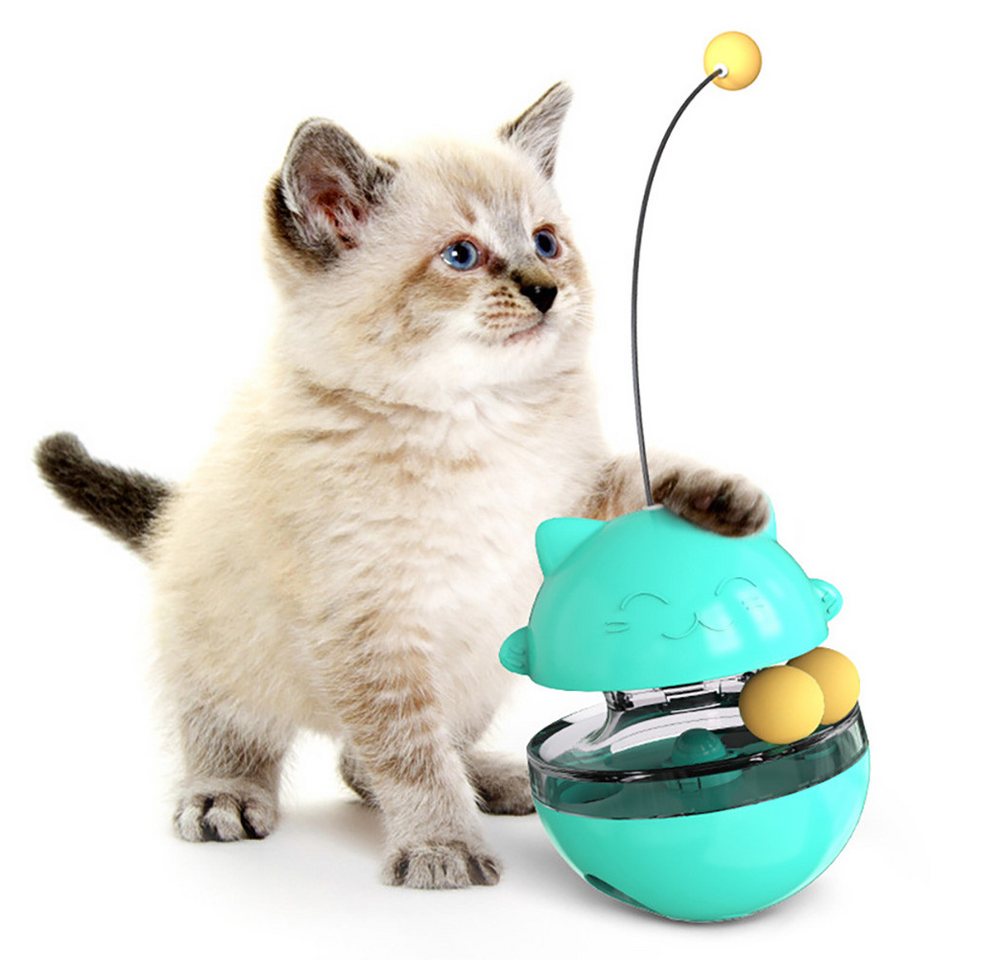 Mrichbez Tier-Intelligenzspielzeug Trichter Ball Teaser Katze Stick nicht Tumbler, Karussell Spielzeug, (1-tlg) Katze selbst-erregende Magie Haustierzubehör von Mrichbez