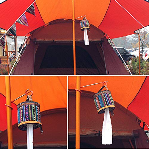 Mrisata Roll Case Papierhalter, Tissue Hanging Cover Wipes Box Case Holder Aufbewahrungstasche mit Haken für Campingzelt von Mrisata