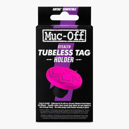 Muc-Off Unisex-Adult Stealth Tubeless AirTag Holder, Black, One Size von Muc-Off