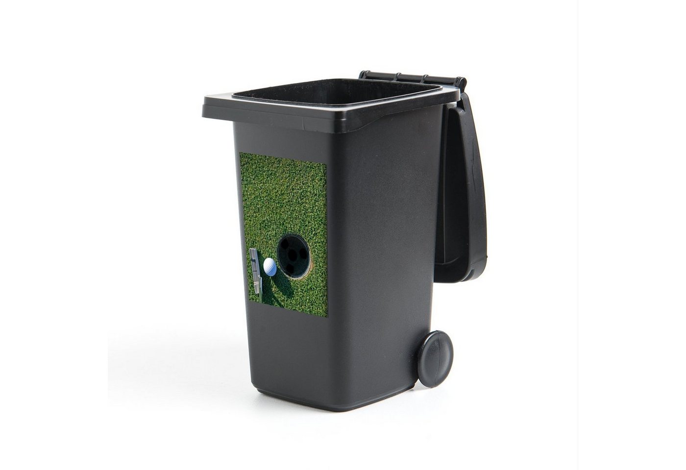 MuchoWow Wandsticker Ein Putter ist ein Schlag beim Golf (1 St), Mülleimer-aufkleber, Mülltonne, Sticker, Container, Abfalbehälter von MuchoWow