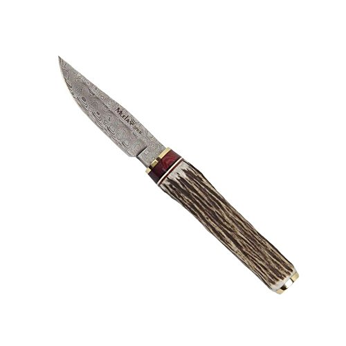 Muela Unisex – Erwachsene Damast Messer, Silber, one Size von Muela