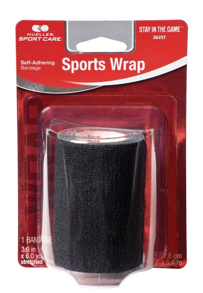 Mueller Sports Medicine Kinesiologie-Tape Sports Wrap 7,6cm x 5,4m kohäsives Sporttape von Mueller Sports Medicine