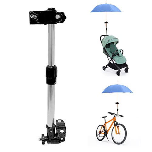 Muttiy verstellbare Fahrradhalterung für Regenschirme, drehbarer Griff, Gestell für Fahrrad, Kinderwagen, Rollstuhl von Muttiy