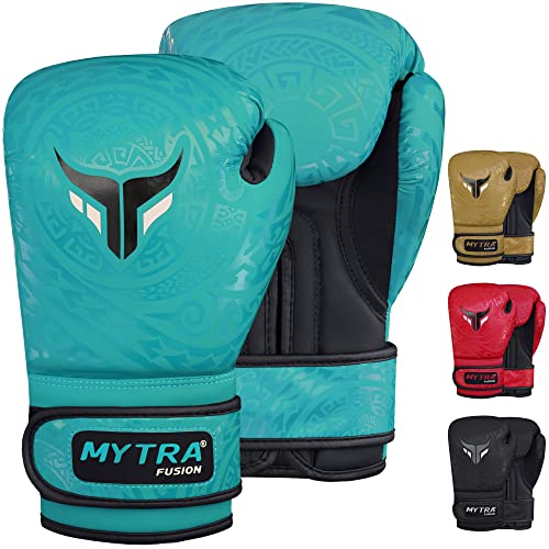 Mytra Fusion kinder boxhandschuhe - kickbox handschuhe kinder für Training, Boxsack, Muay Thai, MMA, Kämpfen kampfsport und boxhandschuhe kinder (Turquoise, 8-oz) von Mytra Fusion