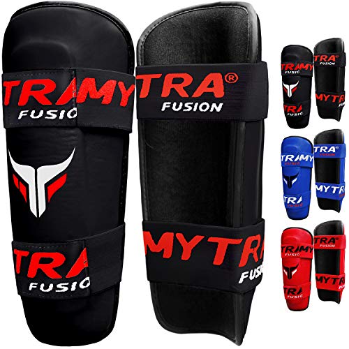 Mytra fusion shin pad Shin Guard Shin Protector for Training Protection & Workout (Black, L/XL) von Mytra Fusion