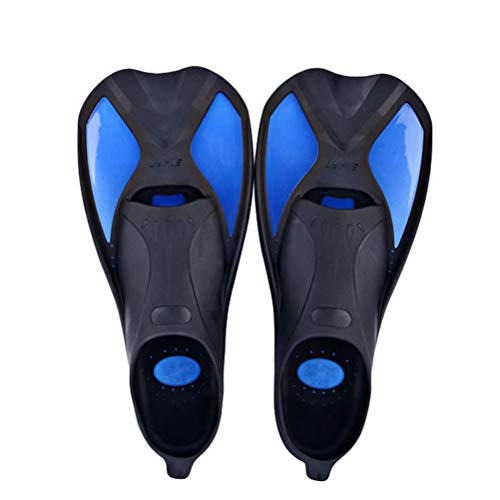 N / A Schwimmflossen Training Kurzflossen Erwachsene Flossen Schnorcheln Licht Taucherflossen - Blau, XL von N / A