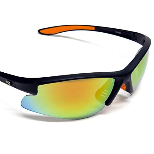 NAVIGATOR Mamba Sport- u. Freizeitbrille, Wechselgläser auch geeignet als Fahrrad- Ski- und Motorradbrille, mit UV400 Standard (Sonnenbrille) und rutschfesten Silikonbügeln für Laufsport/Laufbrille von NAVIGATOR