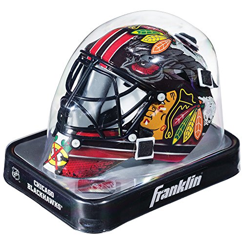 Franklin Sports Eishockey-Sammelartikel Torwart-Helm Mini, Design: Logo Einer NHL-Mannschaft, 7784F01, Chicago Blackhawks von NHL