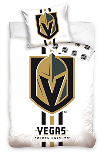 NHL Vegas Golden Knights 181002 National Hockey League Fan Bettwäsche 140x200 cm + 70x90 cm von NHL