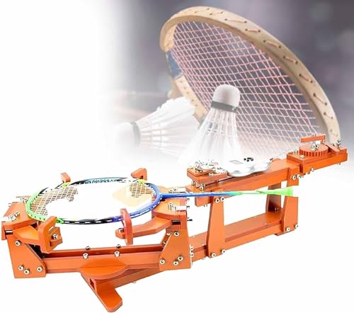NILoykg& Badminton Schläger Stringing Maschine, 360 Grad Rotation Tischplatte Racquet Stringer Maschinen, 6-Point Fixed 100lb Winde Typ Badminton String Maschine von NILoykg&