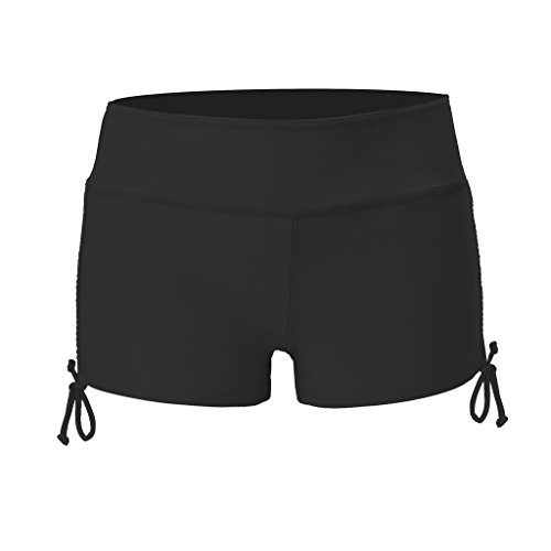 NONMON Damen Badeshorts Schwarze Bikinihose Schwimmshorts UV Schutz - XL von NONMON