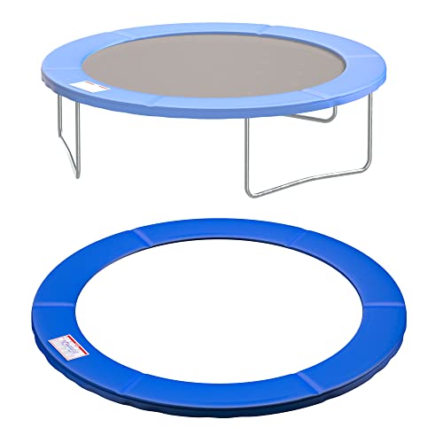 NONMON Trampolin Randabdeckung 305 cm, 30cm breit Federabdeckung für Gartentrampolin, reißfest UV-beständig Randschutz Trampolinzubehör Standardgröße - Blau von NONMON