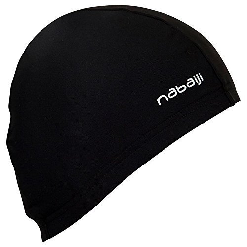 ajim [309] Nabaiji Mesh Swim Cap für Recreational Schwimmen (schwarz, Erwachsene) von Nabaiji