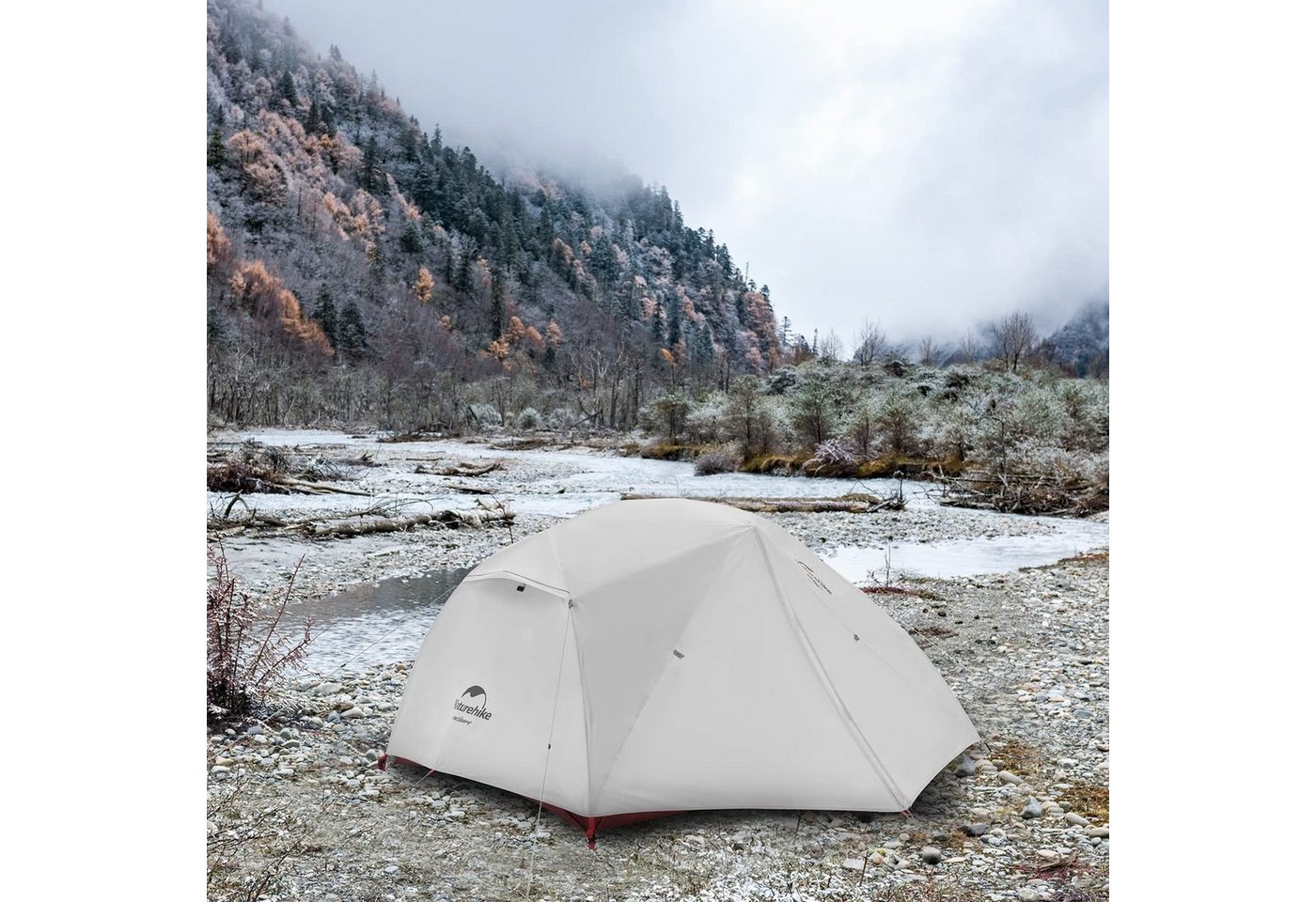 Naturehike Kuppelzelt Wasserdicht Ultraleichtes Zelt für Camping Rucksackreisen und Klettern, Personen: 2, 210 x 85 x 95 cm von Naturehike