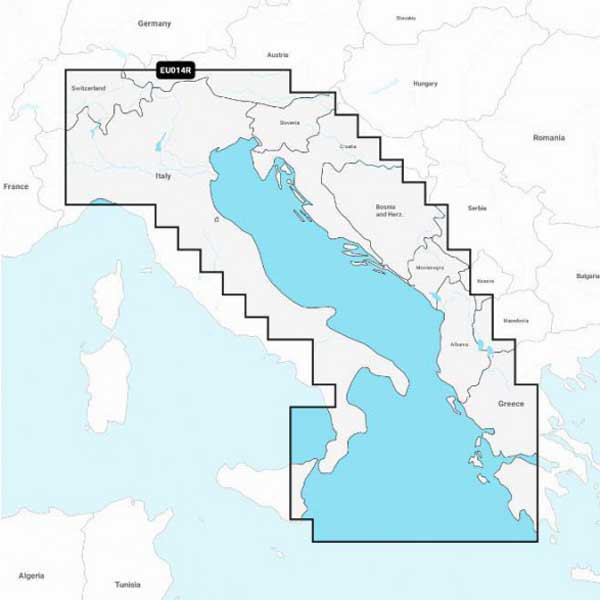 Navionics Msd Regular Eu014r Italia Mar Adriático Chart Blau von Navionics