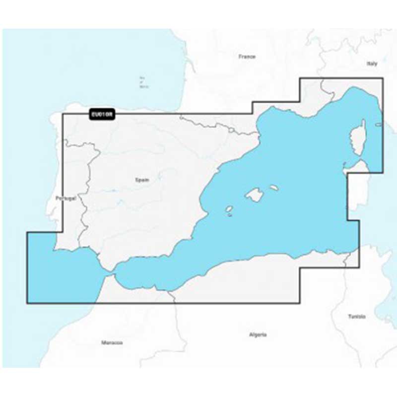 Navionics Naeu010r - Spain Mediterranean Coast Eu010r - Regular Map Blau von Navionics