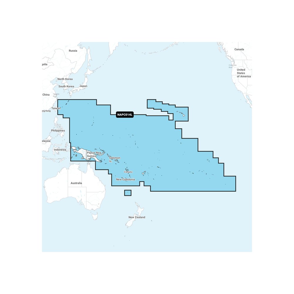 Navionics Napc014l - Pacific Islands Pc014l - Regular Map Blau von Navionics