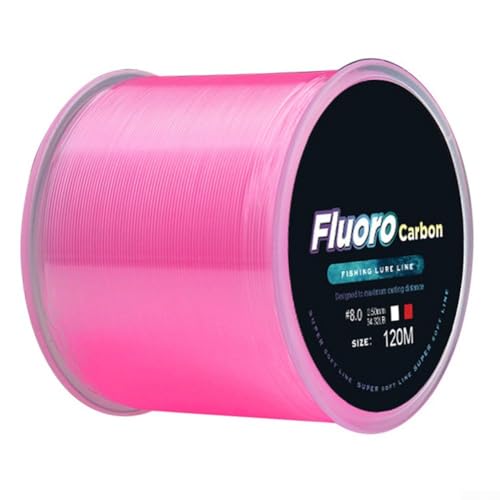 Advanced Performance Fluorocarbon Vorfachschnur, Kohlefaser, 120 m, Rosa (4,5 Pink) von NbgrvB